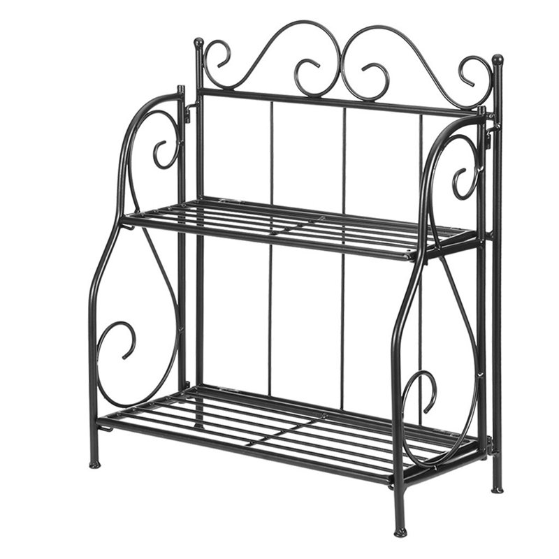 Red Barrel Studio® 2Layer Wrought Iron Folding Spice Rack Wayfair